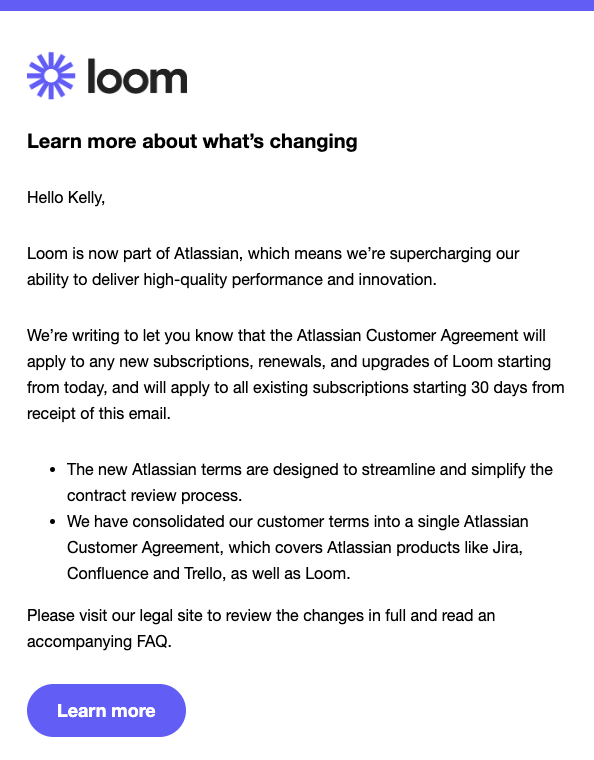 Loom email