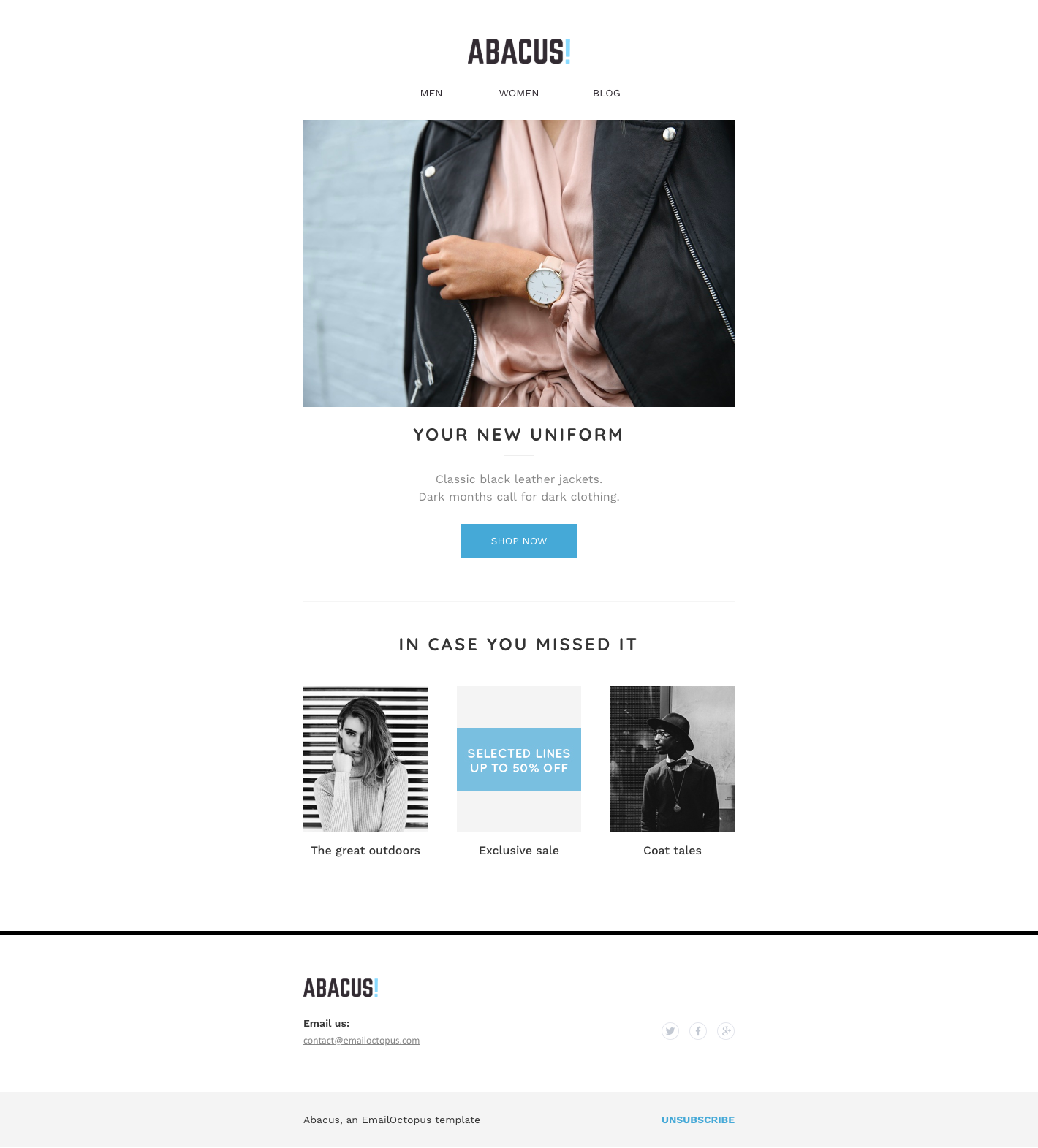 ecommerce email templates 