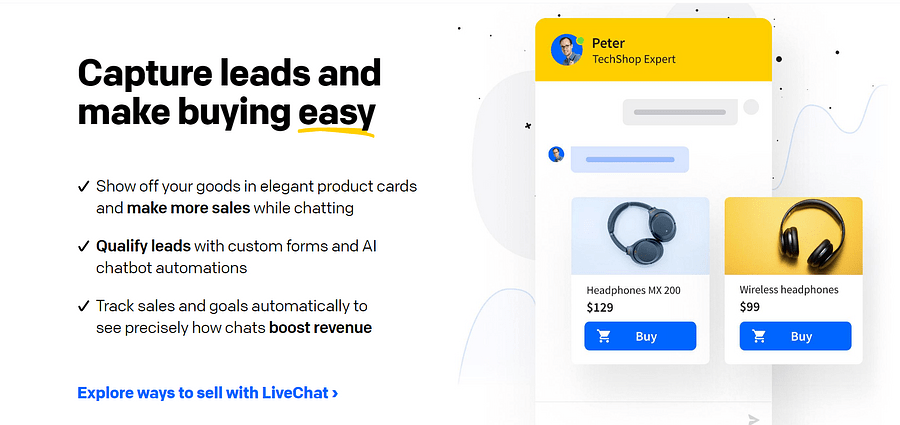 Livechat eCommerce tool