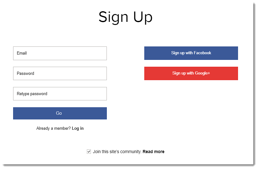 easy to sign up