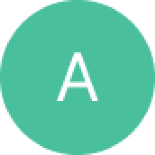 A green circle with a white